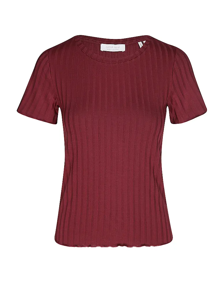 RICH & ROYAL | T-Shirt  | dunkelrot