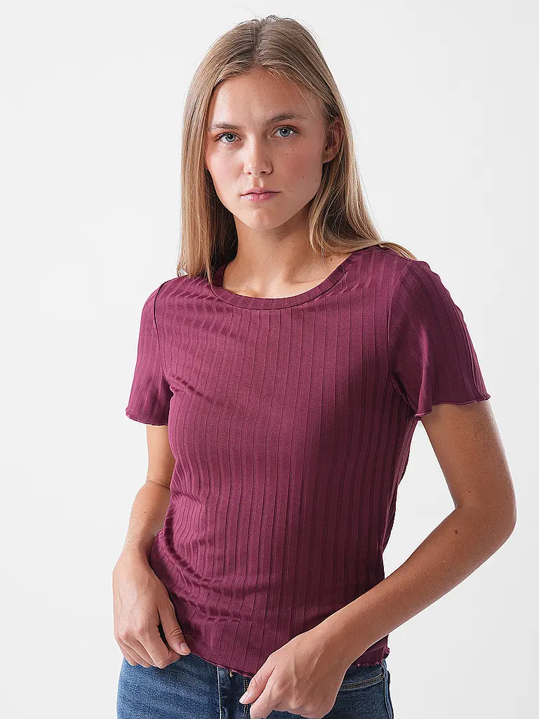 RICH & ROYAL | T-Shirt  | dunkelrot