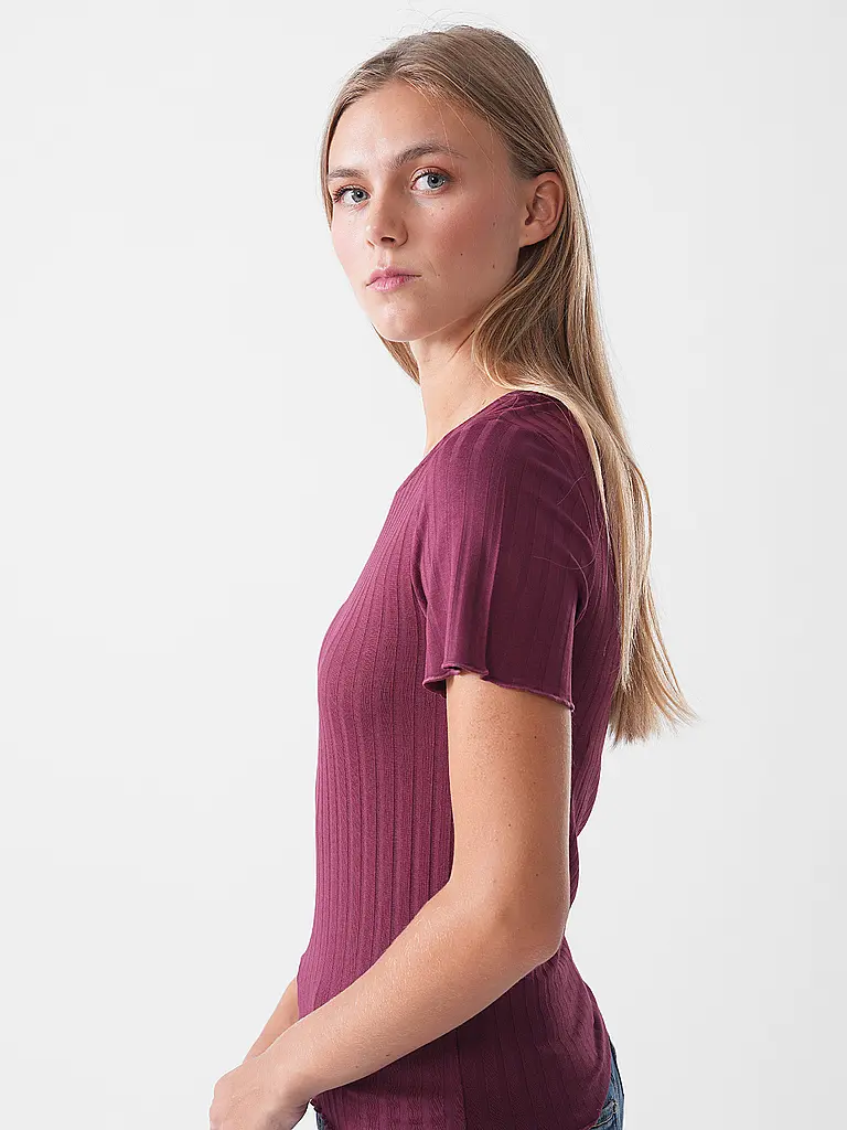 RICH & ROYAL | T-Shirt  | dunkelrot