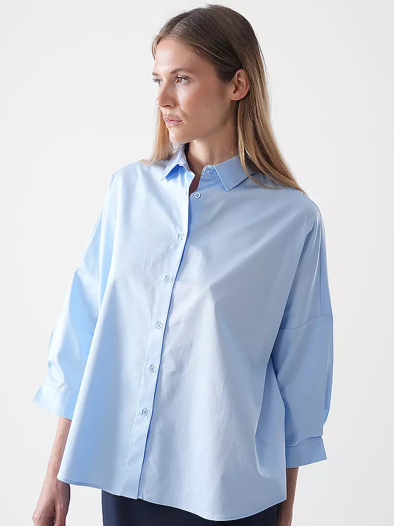 RICH & ROYAL | Bluse Oversized Fit | hellblau