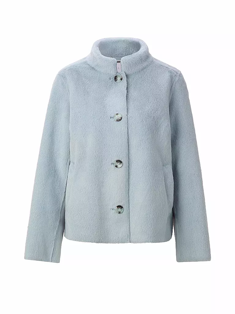 RICH & ROYAL | Jacke in Felloptik  | hellblau
