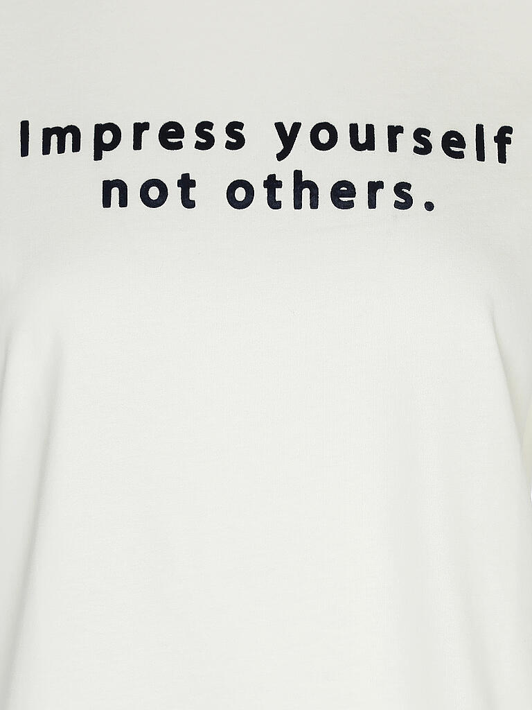 RICH & ROYAL | T Shirt IMPRESS YOURSELF | creme