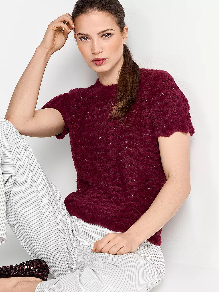 RICH & ROYAL | T-Shirt  | dunkelrot