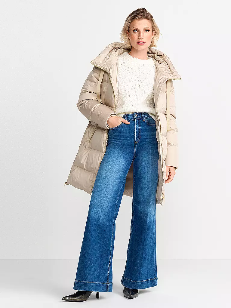 RICHROYAL | Daunensteppmantel | Beige