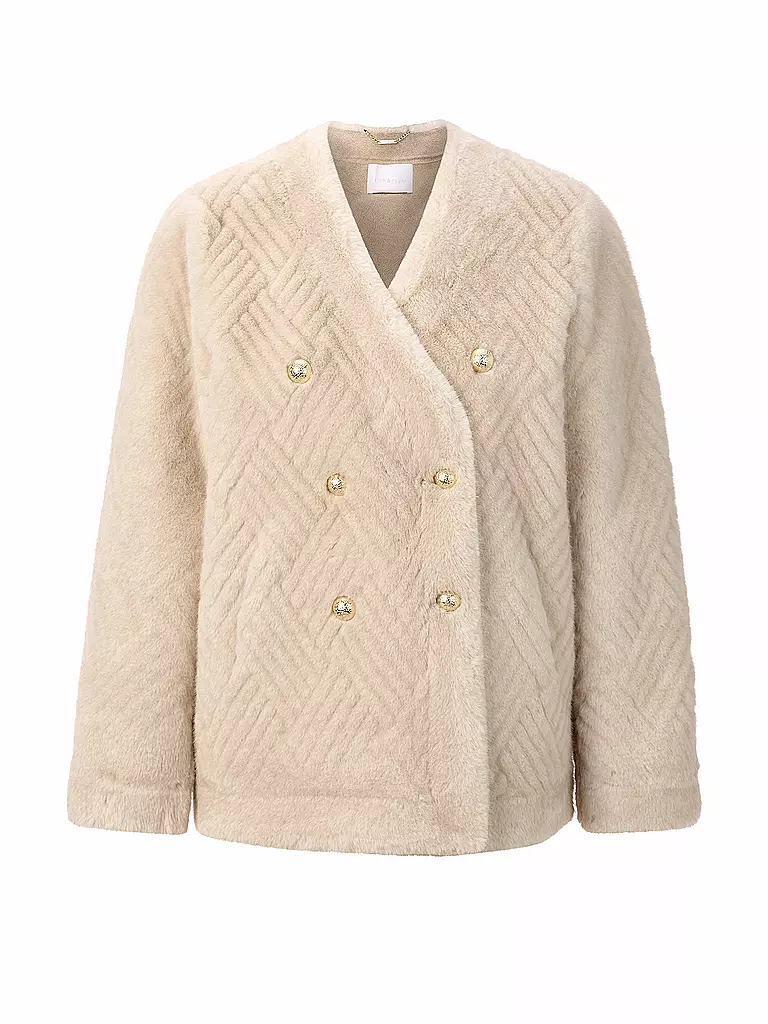 RICHROYAL | Jacke in Felloptik  | Camel