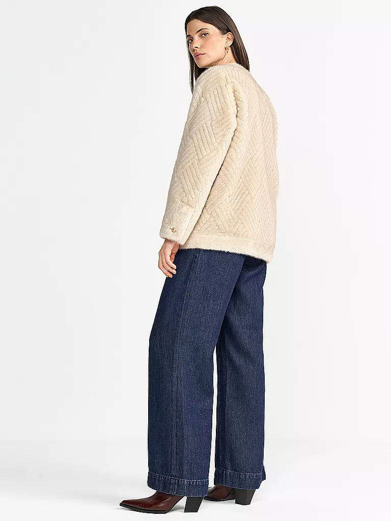 RICHROYAL | Jacke in Felloptik  | Camel