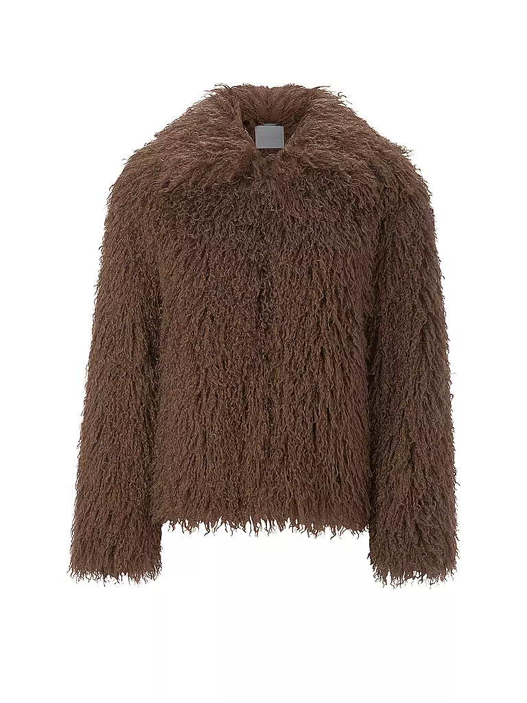 RICHROYAL | Jacke in Felloptik | Braun