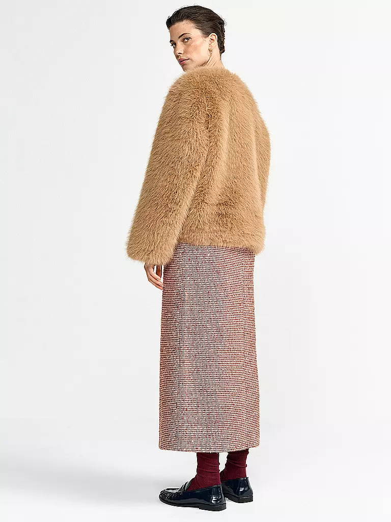 RICHROYAL | Jacke in Felloptik | 