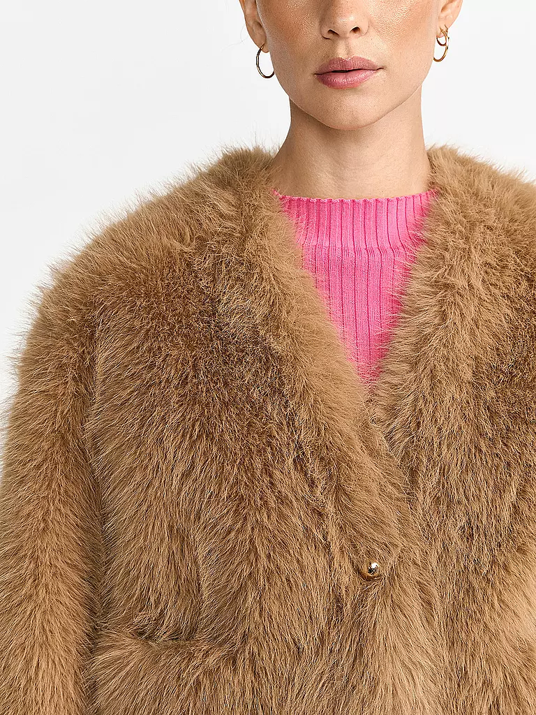 RICHROYAL | Jacke in Felloptik | 