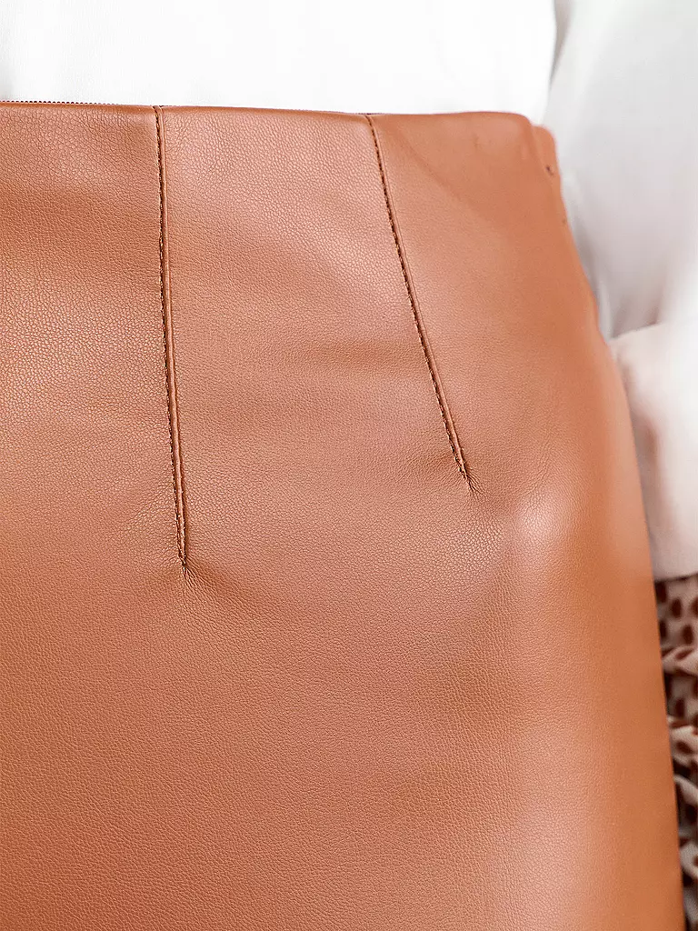 RICHROYAL | Leggings in Lederoptik | Braun