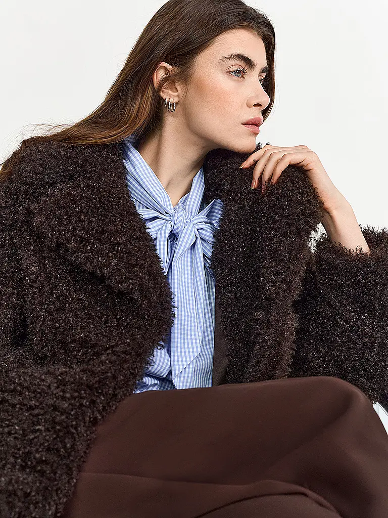 RICHROYAL | Mantel in Felloptik | 