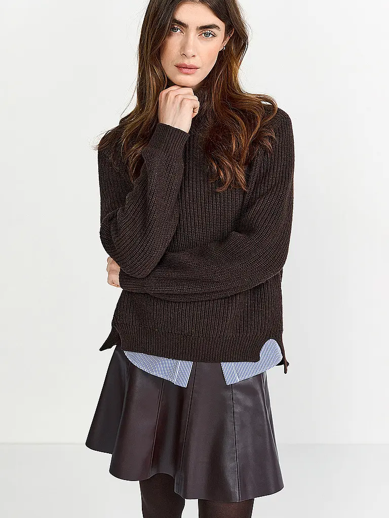 RICHROYAL | Minirock in Lederoptik | 