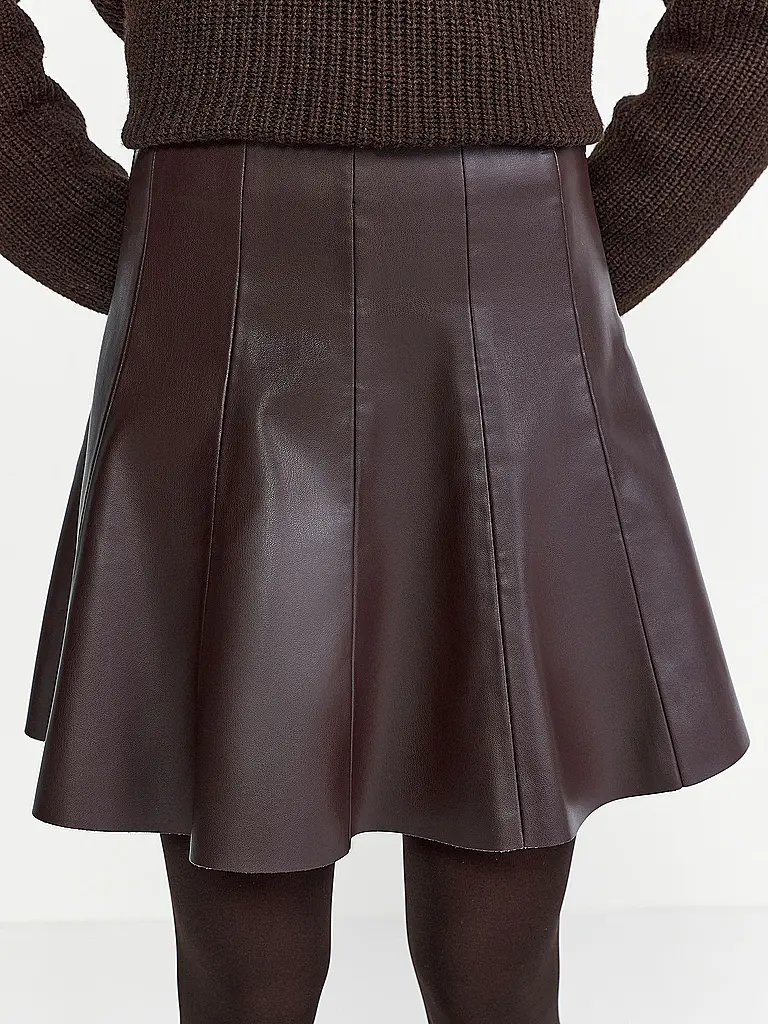 RICHROYAL | Minirock in Lederoptik | 