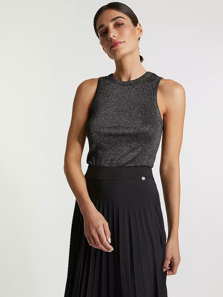 RICHROYAL | Plisseerock | Schwarz