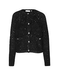 RICHROYAL | Strickjacke Boxy Fit | Schwarz