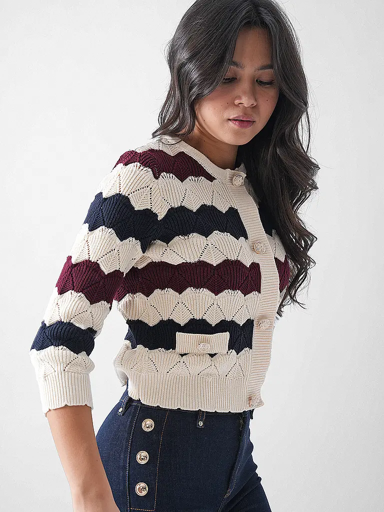 RICHROYAL | Strickjacke | Dunkelrot