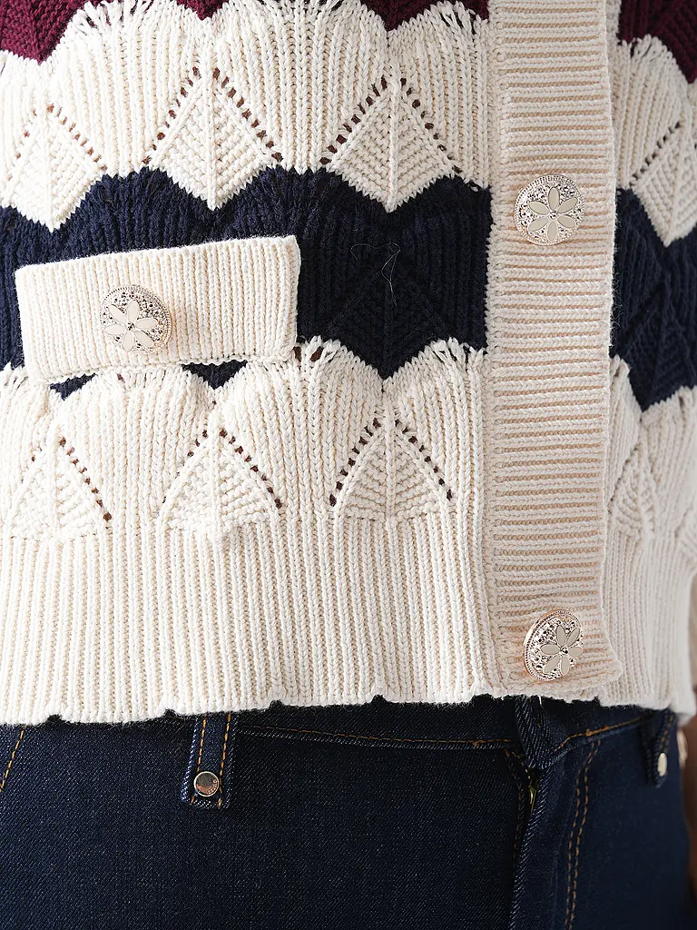 RICHROYAL | Strickjacke | Dunkelrot