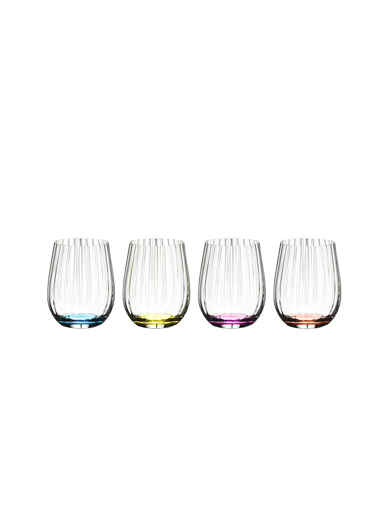 RIEDEL Glas 4er Set Happy Optical O 344ml bunt