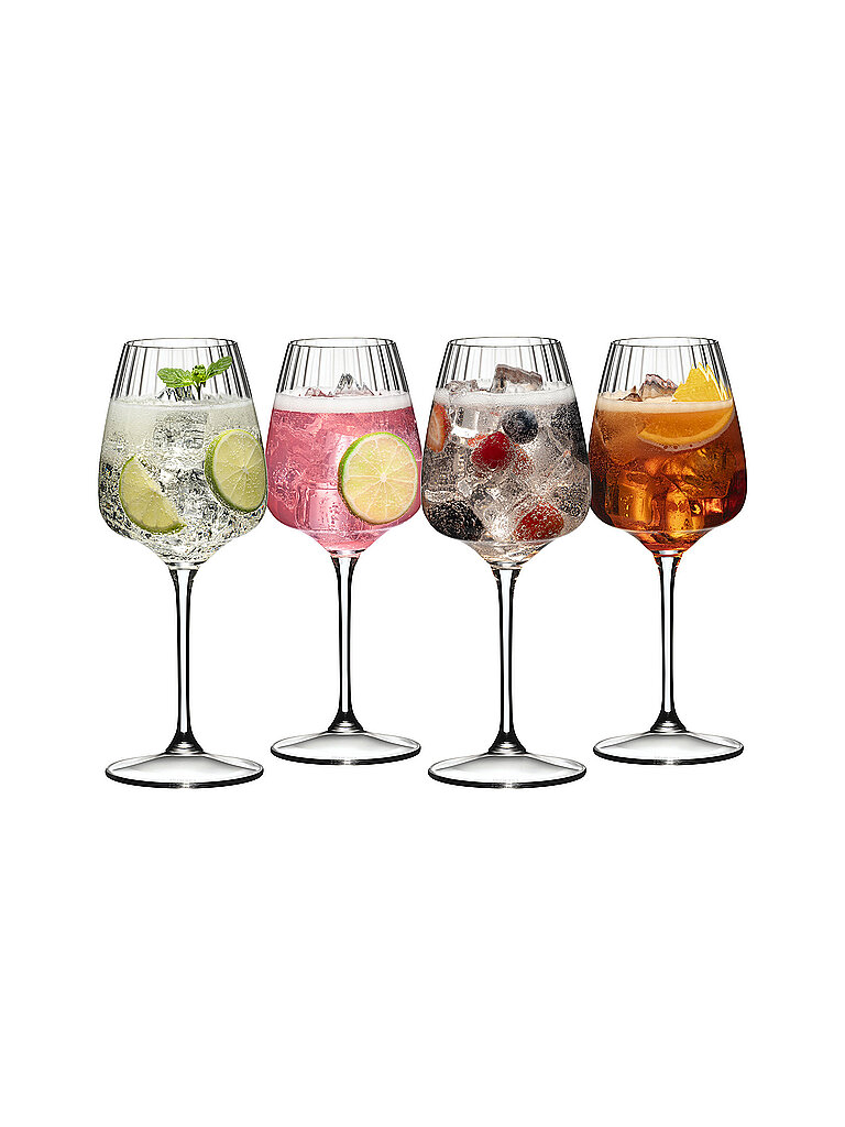 Riedel Transparent Aperitifglas 4-Tlg. Summer Drinks Spritz Eg