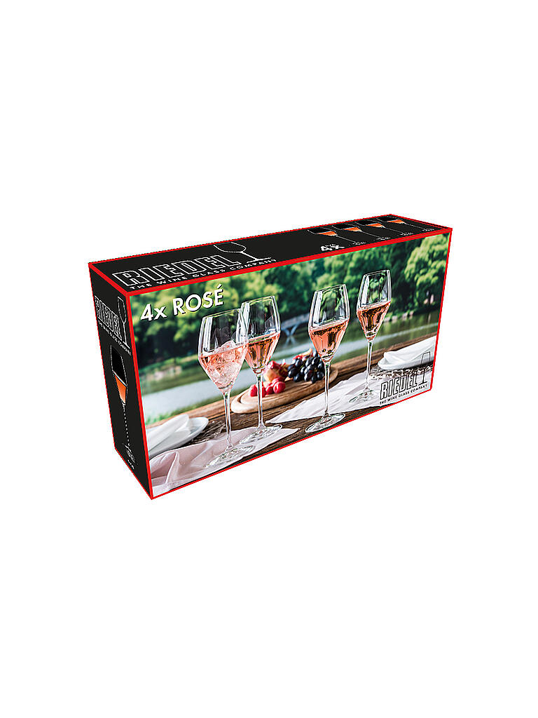 RIEDEL | Champagnerglas 4er Set EXTREME Rose / Champagner | transparent