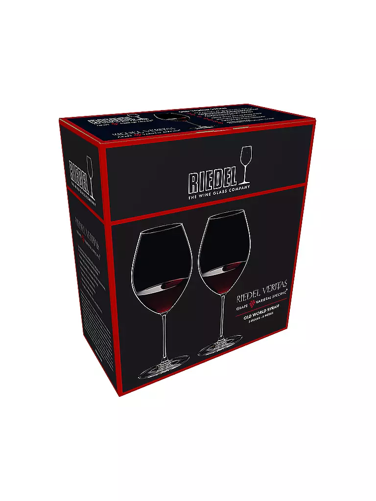 RIEDEL | Rotweinglas 2er Set VERITAS Old World Syrah 600ml | transparent