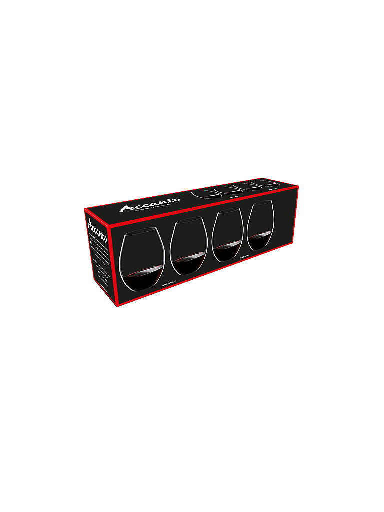 RIEDEL | Rotweinglas 4er Set ACCANTO WINE TUMBLER | transparent