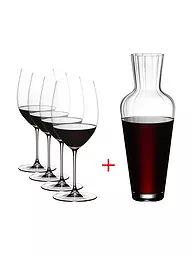 RIEDEL | Rotweinglas 5er Set VERITAS Cabernet/Merlot und Dekanter | transparent
