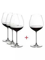RIEDEL | Rotweinglas Set 4-tlg. VERITAS Cabernet/Merlot | Transparent