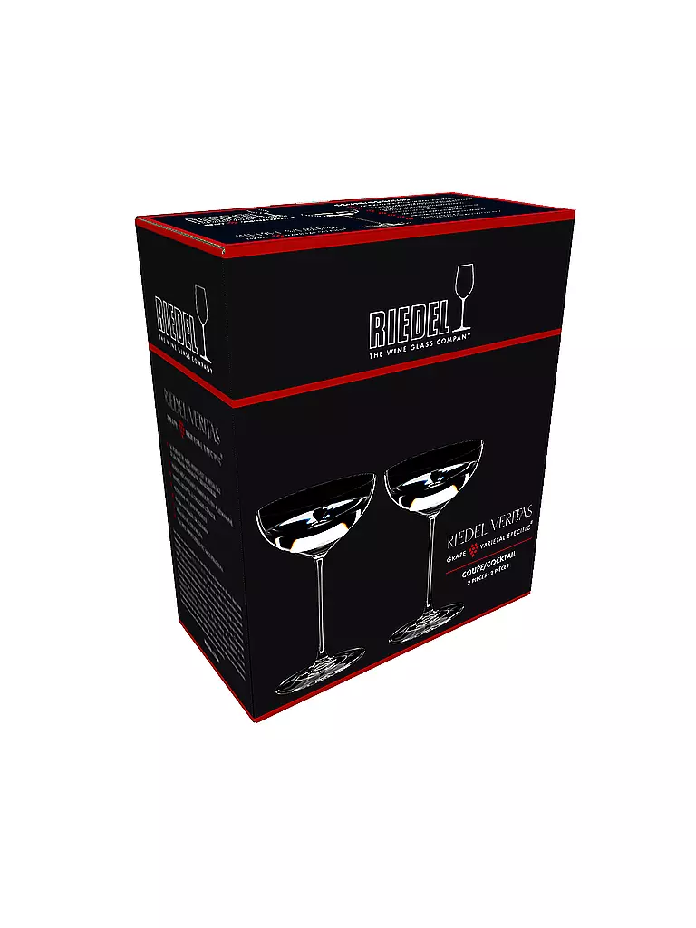 RIEDEL | Sektglas Sektschale/Cocktail 2er Set VERITAS 240ml | transparent