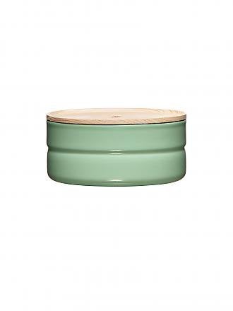 RIESS | Boîte de conservation - Boîte de rangement en émail avec couvercle en bois de frêne "Truehomewear" 6cm 615ml