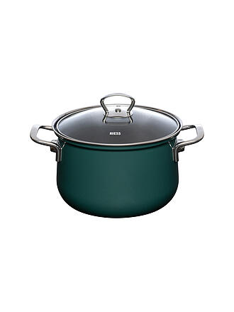 RIESS | Fleischtopf mit Glasdeckel TEAL 20cm/3,5l Blaugruen