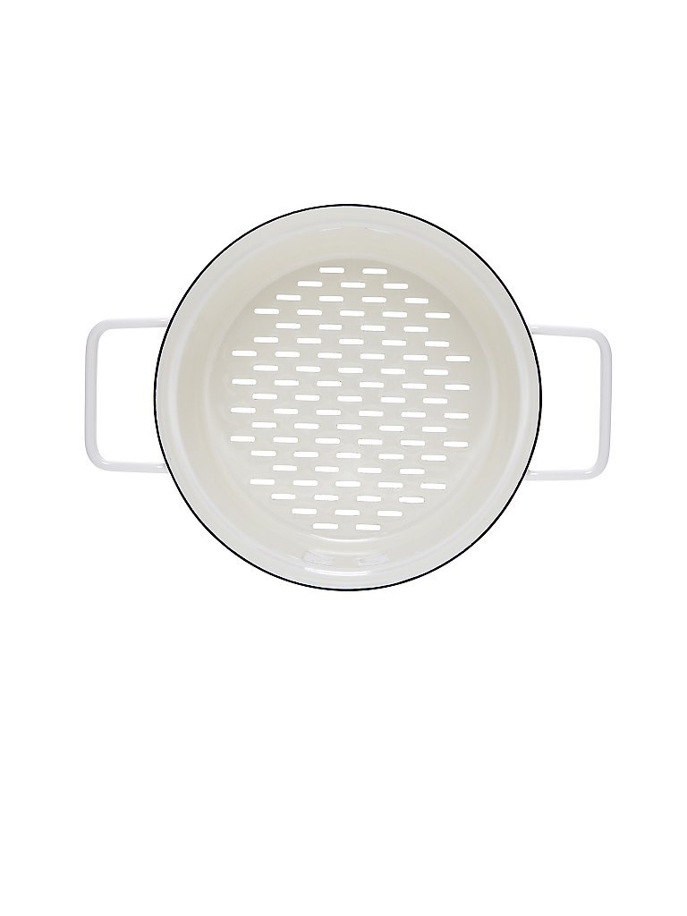 RIESS Emaille Dünsteinsatz Aromapot - Truehomewear 20cm weiss
