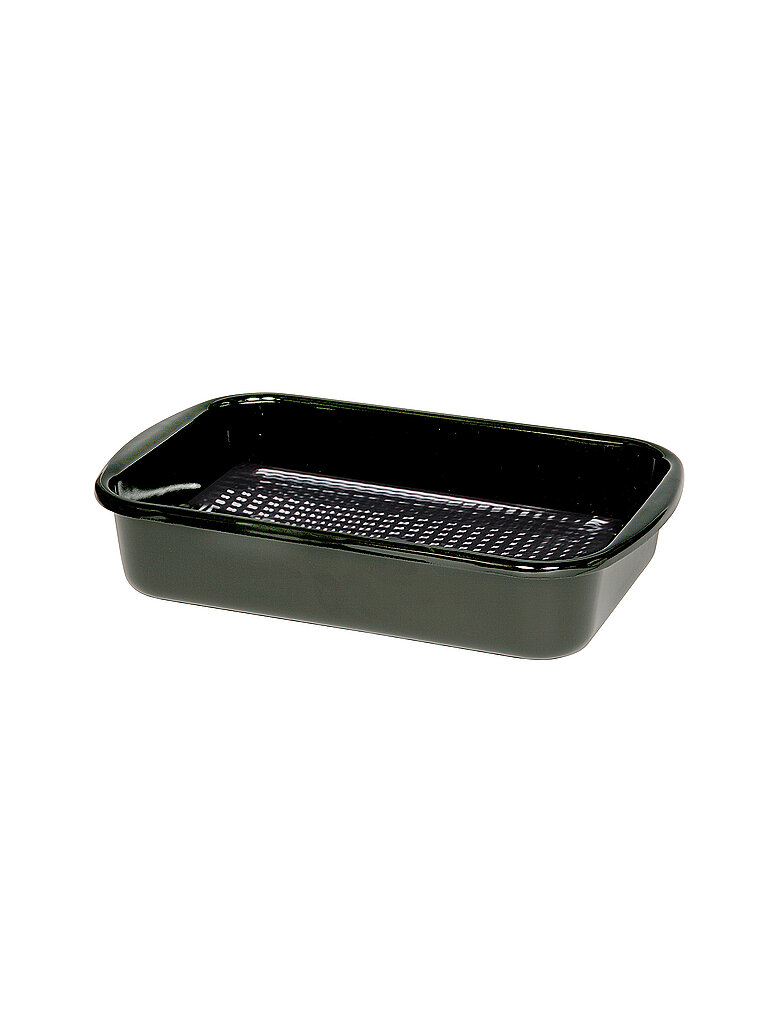 RIESS Grillpfanne mit Waffelboden 35x23cm Schwarz noir