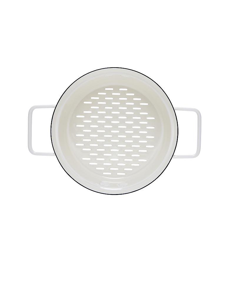 RIESS | Emaille Dünsteinsatz "Aromapot - Truehomewear" 20cm | weiss