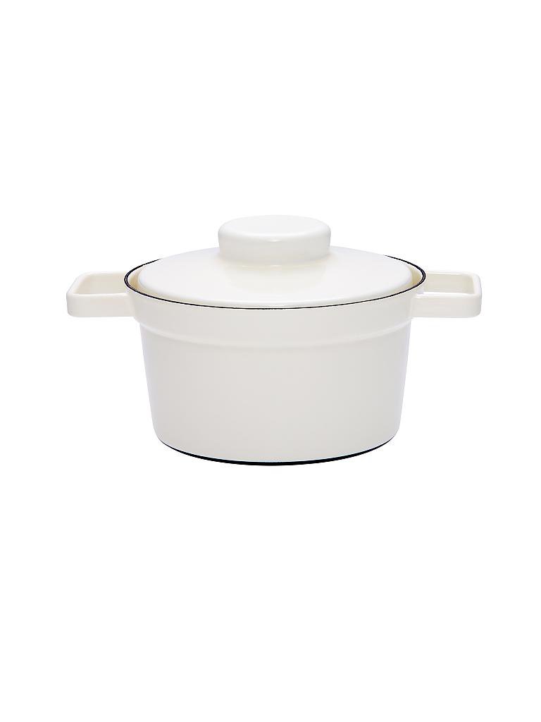 RIESS | Emaille Topf mit Deckel "Aromapot - Truehomeware" 20cm 1,75l | weiss