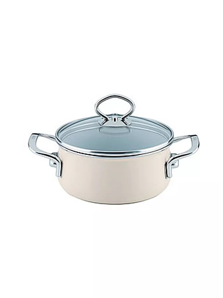 RIESS | Kasserolle mit Glasdeckel NOUVELLE 24cm/4l Avorio | beige