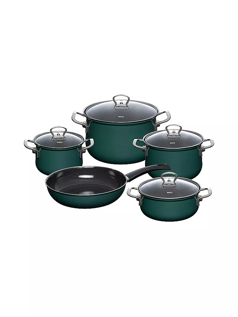 RIESS | Kochgeschirr Set 5-tlg. TEAL Blaugruen | petrol