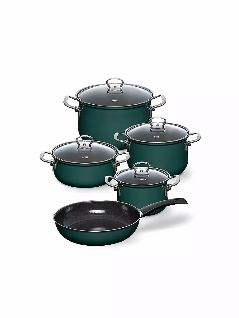 RIESS | Kochgeschirr Set 5-tlg. TEAL Blaugruen | petrol