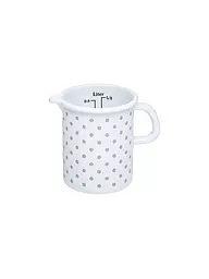 RIESS | Messbecher 9cm / 0,5l Pünktchen Grau | weiss