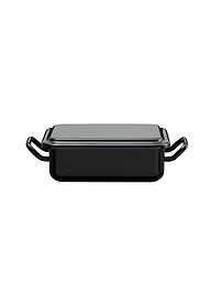RIESS | Mini Back- und Servierform 15x11x5cm/0,5l Schwarzemaille | Schwarz