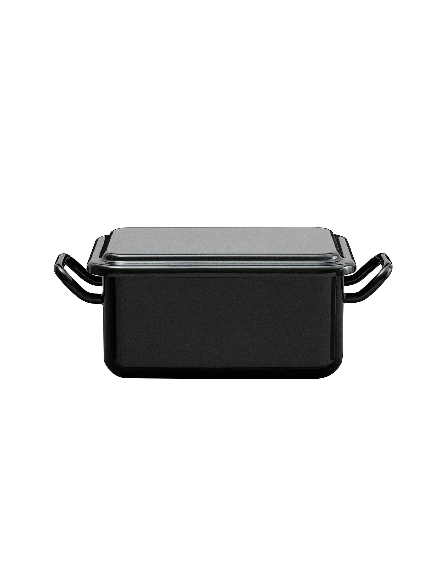 RIESS | Mini Back- und Servierform 15x11x7cm/0,7l Schwarzemaille | schwarz