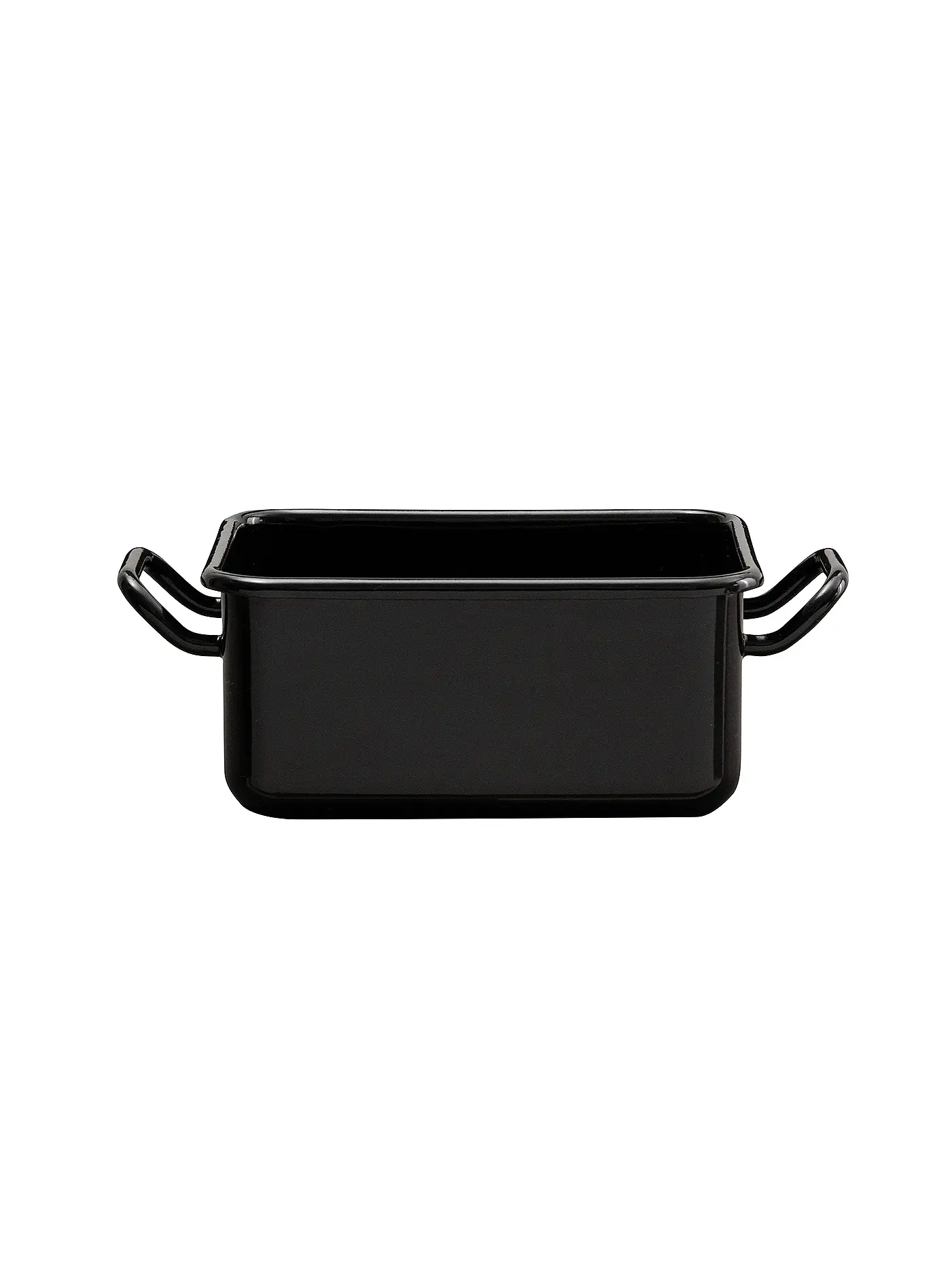 RIESS | Mini Back- und Servierform 15x11x7cm/0,7l Schwarzemaille | schwarz