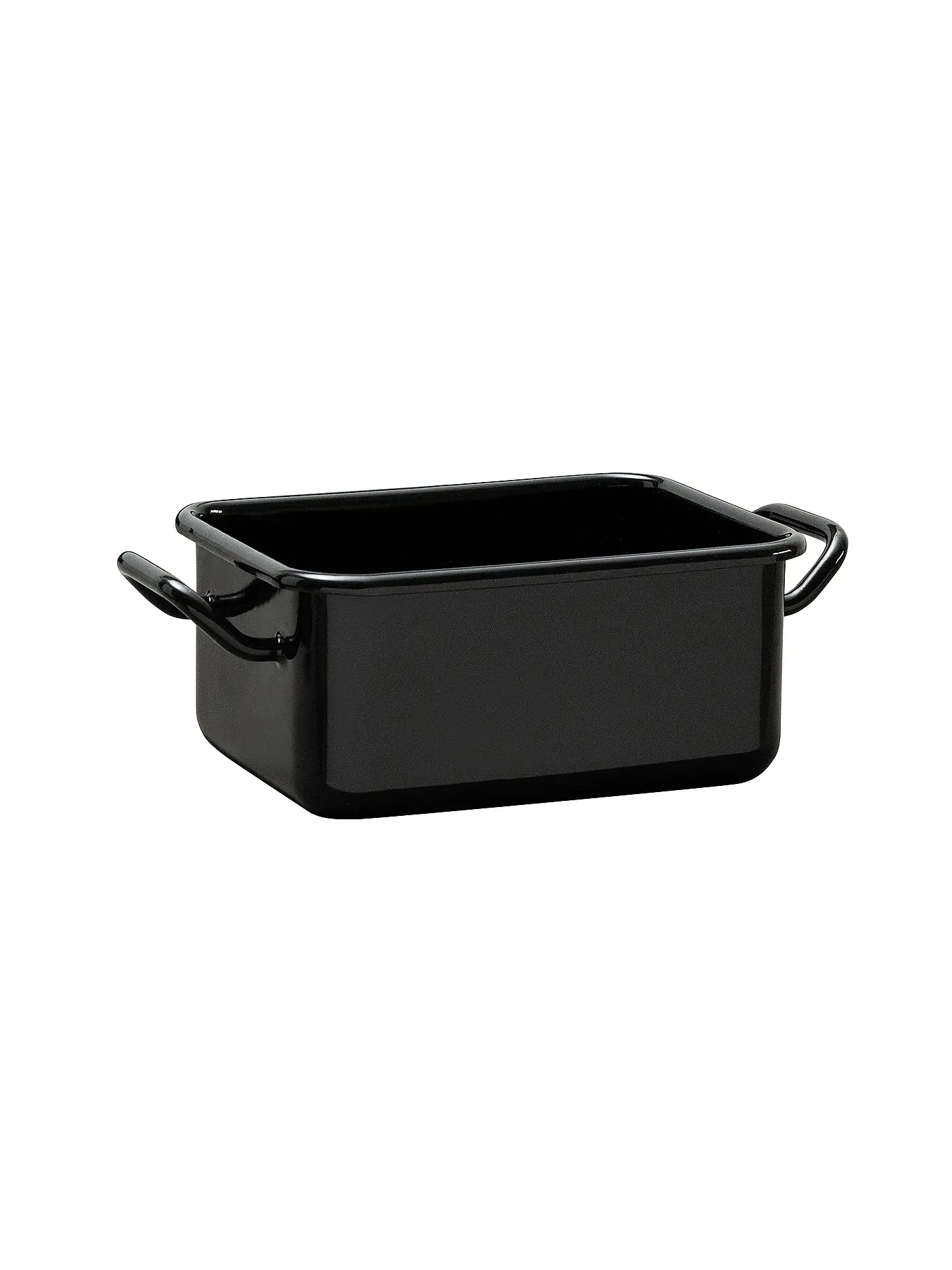 RIESS | Mini Back- und Servierform 15x11x7cm/0,7l Schwarzemaille | schwarz