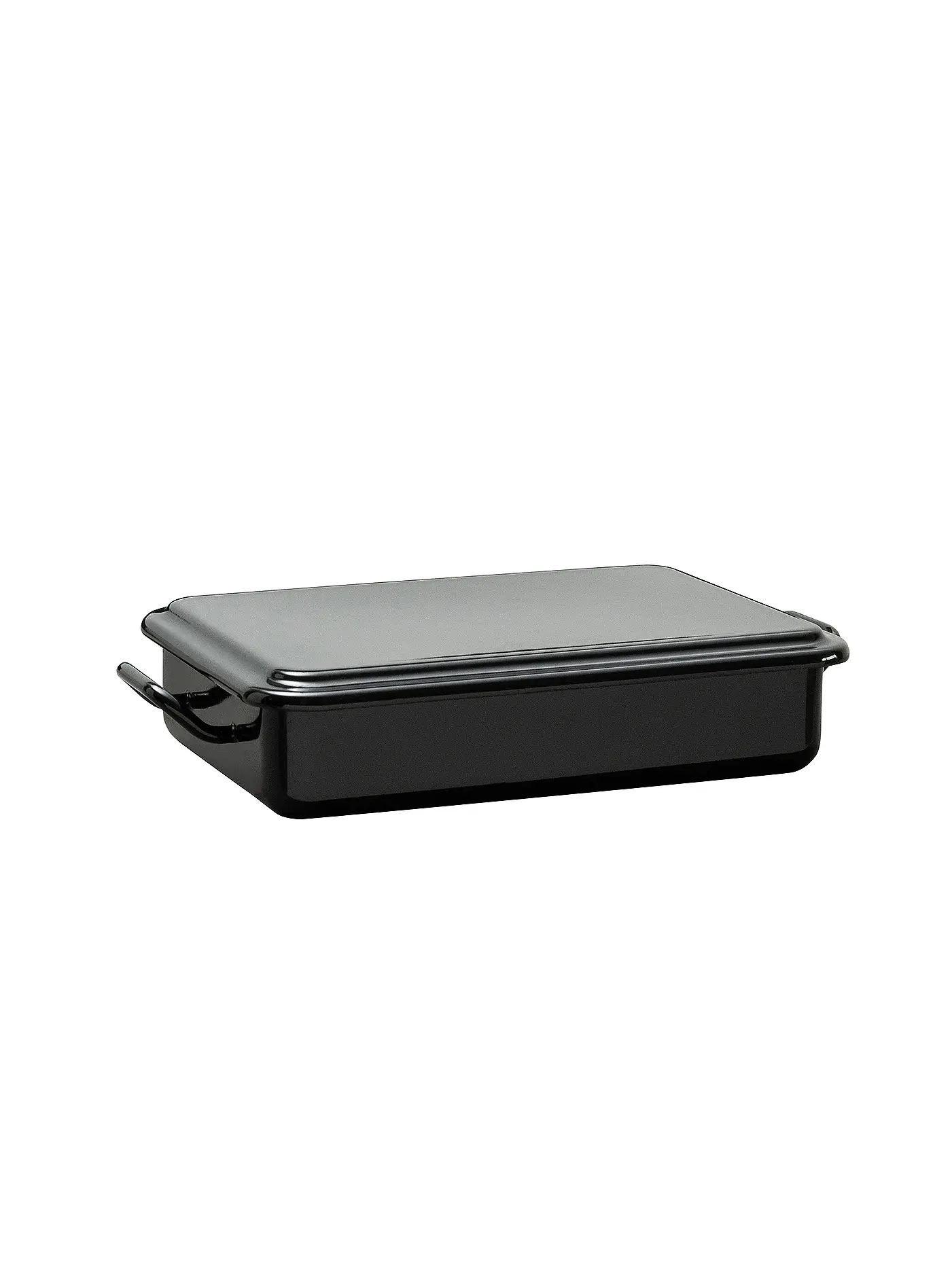 RIESS | Mini Back- und Servierform 23x15x5cm/1l Schwarzemaille | schwarz