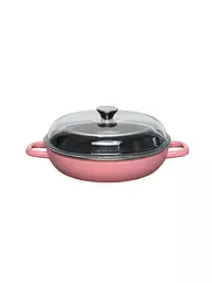 RIESS | Schmorpfanne mit Deckel 28cm Pink | koralle