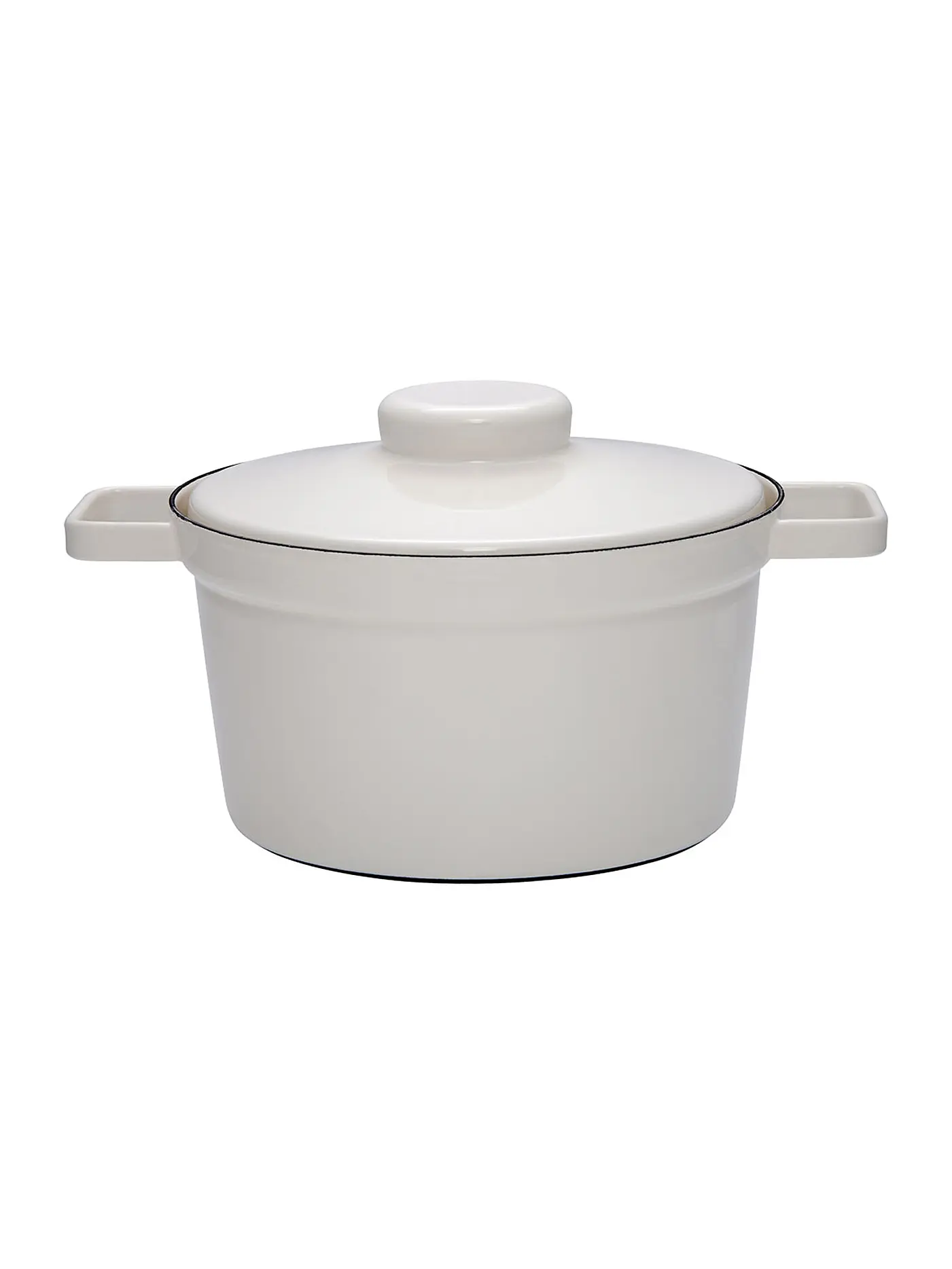 RIESS | Emaille Topf mit Deckel "Aromapot - Truehomeware" 24cm 3,5l  | grau