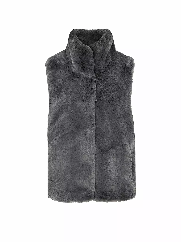 RINO&PELLE | Gilet in Felloptik LISON | grau