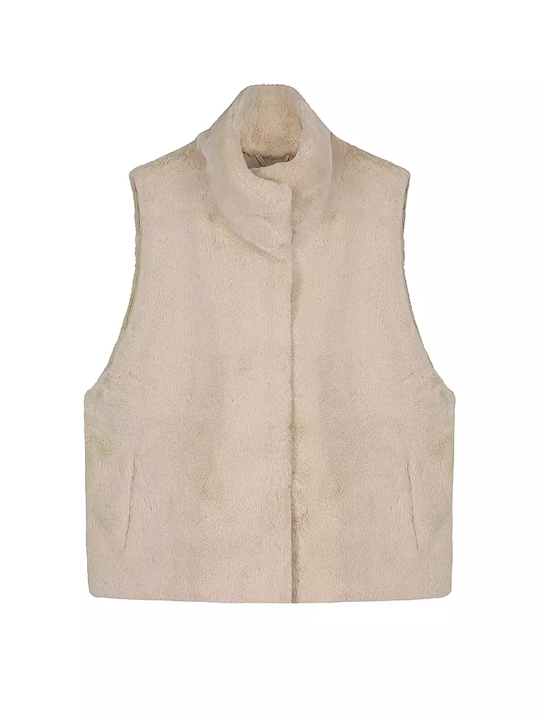 RINO&PELLE | Gilet in Pelzoptik LISON | creme