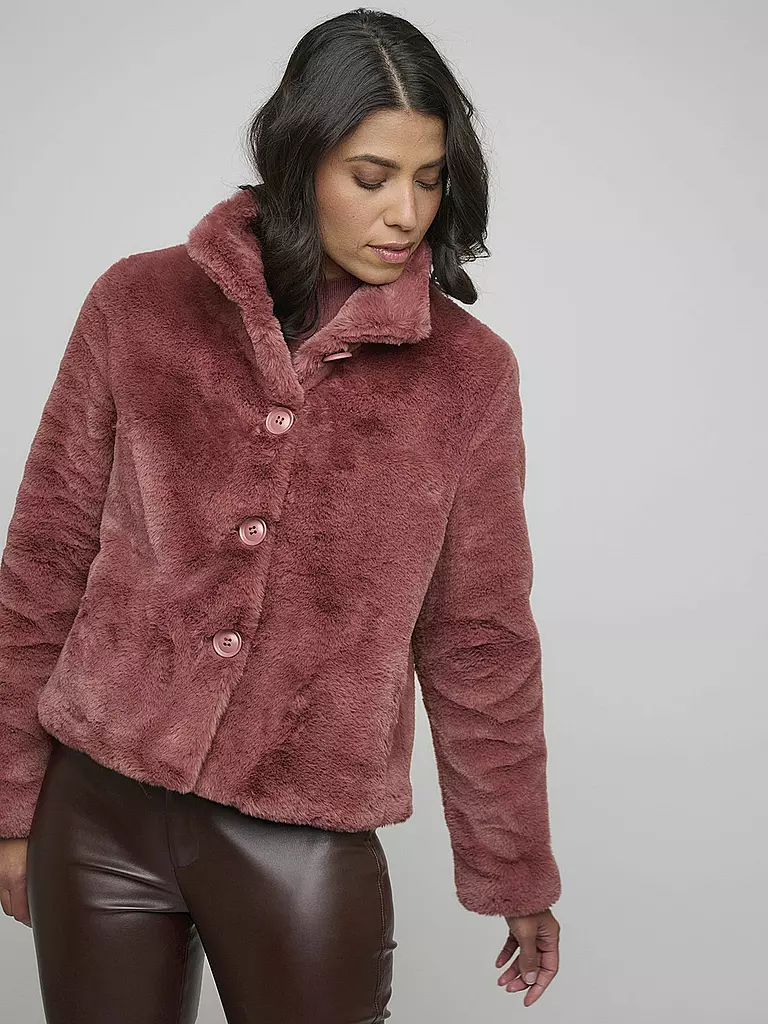 RINO&PELLE | Jacke in Felloptik VIE | pink