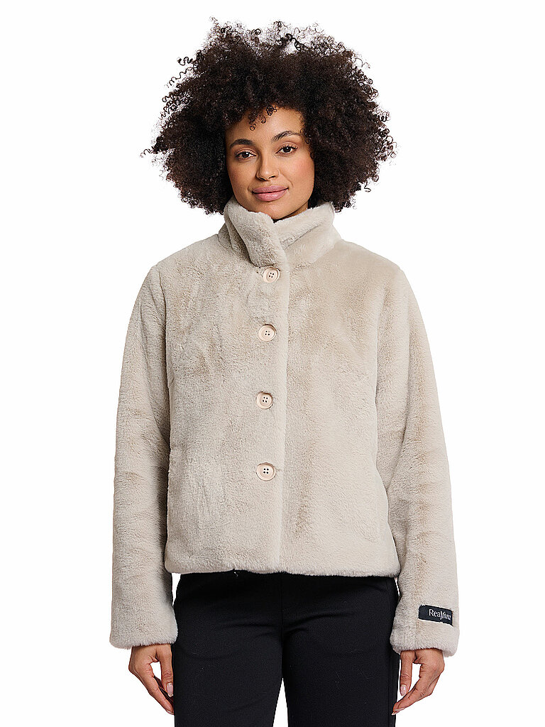 RINO&PELLE Jacke in Felloptik VIE creme | 44